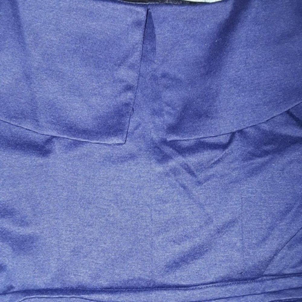 Collared Vintage Style Blue Rockabilly PinUp Dress - Picture 5 of 8